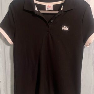 Lonsdale Black Polo Shirt